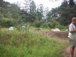 Campsite at Flume Canyon